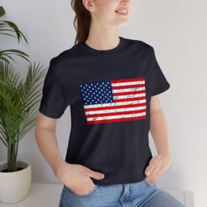 USA Textured Flag Unisex Jersey Short Sleeve Tee